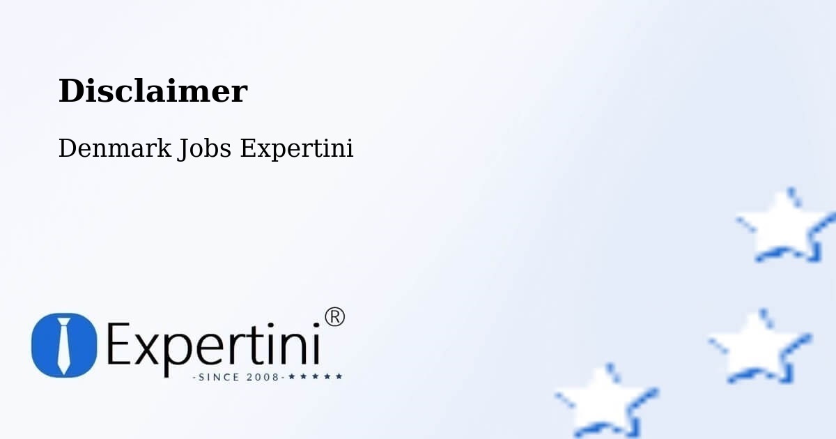 Disclaimer – Vildbjerg - Denmark Jobs Expertini